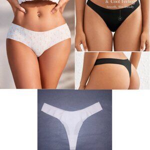 Lot 4 Shein Panties Floral Printed, Lace, Thong, Sexy Lingerie Size L